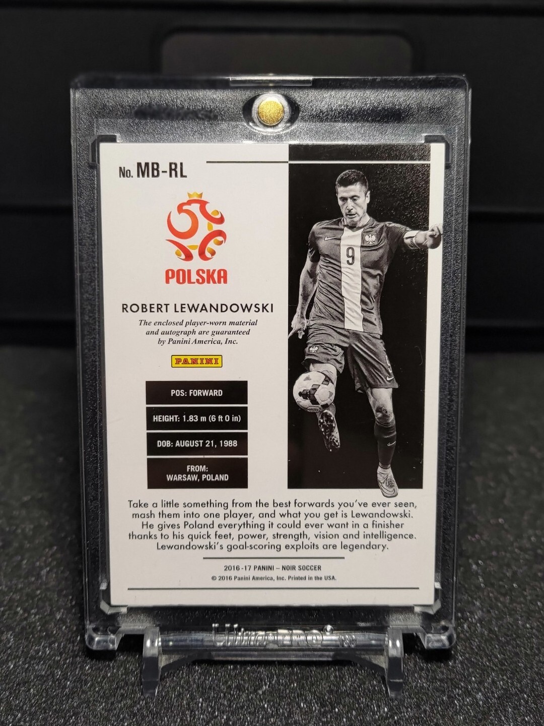 2016/17 Panini Noir Patch Auto Poland Robert Lewandowski 7/65 | eBay