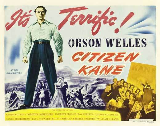 CITIZEN KANE Movie POSTER 22x28 Half Sheet D Orson Welles Joseph