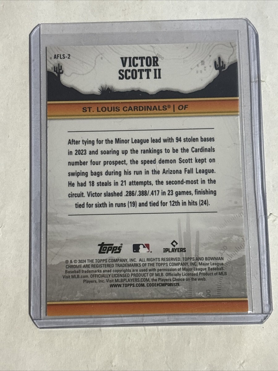2024 Bowman Chrome AFLS2 Victor Scott II RC Arizona Fall League 