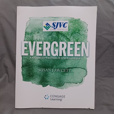 Evergreen A Guide To Writing W/ Readings By Susan Fawcett Cengage