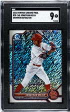 JONATHAN MEJIA 2022 Bowman Chrome BCP-168 Shimmer Refractor SGC 9 CARDINALS