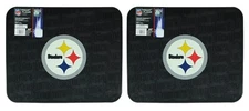 Pittsburgh Steelers Car Truck Rear Rubber Floor Mats - 2 Piece Set