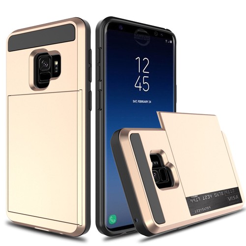 For Samsung Phone Case Slide Card Slot Wallet Heavy Duty Shockproof Armor Cover - Picture 15 of 22