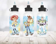 Personalised Toy Story Jessie Buzz Woody Water Bottle 400ml 600ml Back To School