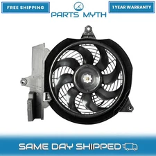 NEW A/C AC Condenser Cooling Radiator Fan Assembly Fit For 2001-06 Hyundai Santa