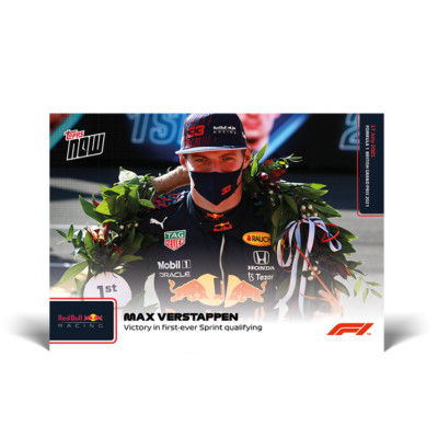Topps Now Formula 1 2021 - Card 33 - Max Verstappen - Red Bull Racing