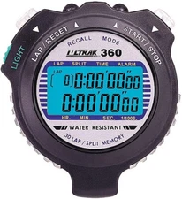 Ultrak 360 Dual Split Memory Stopwatch with Electro Luminescent Display - NEW