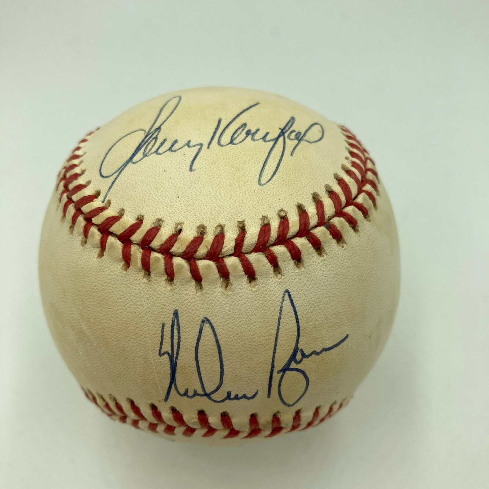 Sandy Koufax & Nolan Ryan Signed National League Baseball JSA COA 
