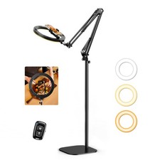 Ring Light with Stand Tripod for iPhone 10 Overhead Camera Mount, 70.8 Ta...