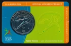 Australia: 2006 Commonwealth Games 50c Table Tennis in RAM Card, Very Scarce