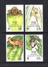 M28435 Fiji 1988 Frogs Set X4 UMM Sg 778/81 Cat &pound;13.20