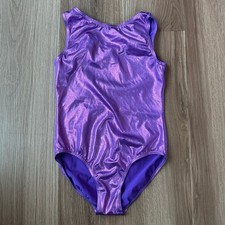 Balera Kids Purple Metallic Shimmer Gymnastics Dance Leotard ML11064 LC