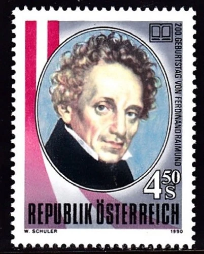AUSTRIA #1506 MNH 200th ANNIV. BIRTH FERDINAND RAIMUND, ACTOR