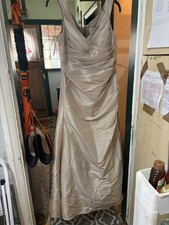 Champaign Bridesmaid Evening Dress Prom Size 14