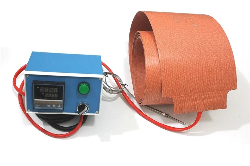 Silicone Industrial Heating Blanket 6" X 10' 152mm X 3048mm 1600W