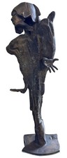 Jean DELCOURT (1939) Bronze surréaliste à la cire perdue, signé et numéroté