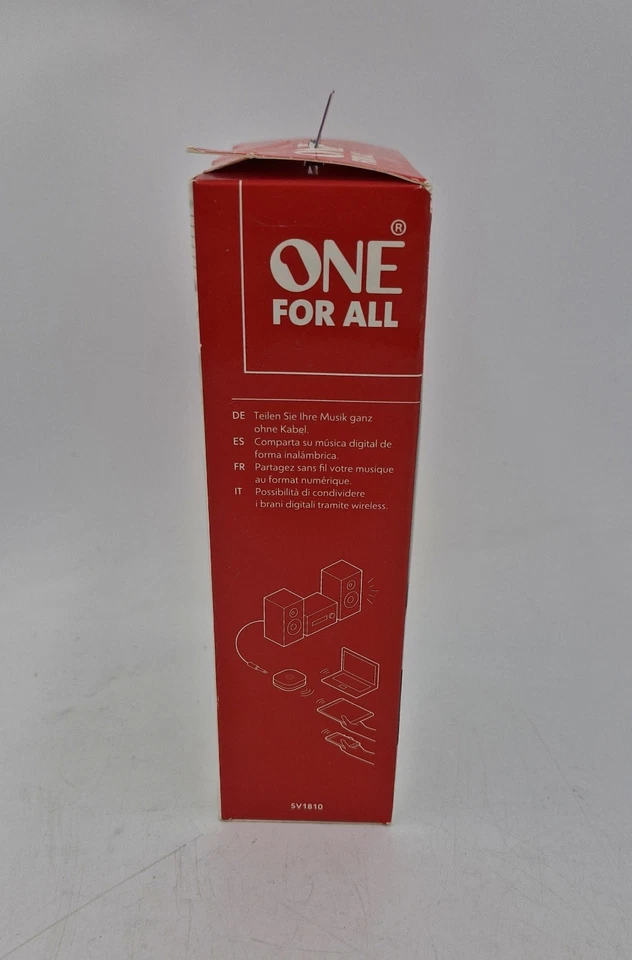 One For All SV1810 High Quality Wireless Bluetooth Music Receiver System New - Image 2 of 4