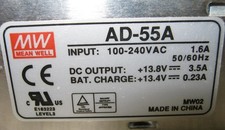MeanWell AD-55A UPS Schaltnetzteil mit Akku-Ladefunktion (USV) 13,8V - 3,5A