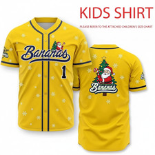 Collection Savannah Bananas Baseball Jersey Team AOP 3D Yellow