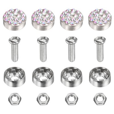 4 Piece License Plate Screws, Kit for AB, License Plate Mounting Hardware