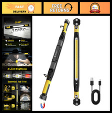 Magnetic Rechargeable Work Light 3000LM LED Bar, 5200mAh, 360  Hook, 3 Modes