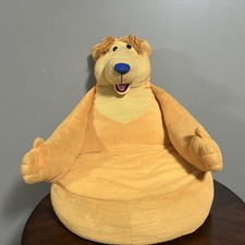 Vintage Bear in the Big Blue House Plush Couch Lounge Chair Seat 21" Tall RARE