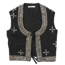 GIVENCHY Bijou Vest Gilet Black 34 Used LIFE-0