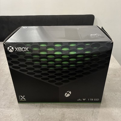 Microsoft Xbox Series X 1TB 4K UHD Heimkonsole Nur Verpackung Schwarz/Grün