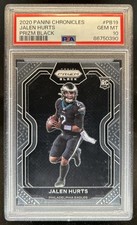 2020 Chronicles Jalen Hurts Prizm Black RC Rookie #PB-19 Eagles PSA 10 GEM MINT