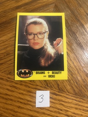 1989 O-Pee-Chee Batman Vicki Vale Brains + Beauty = Vicki #244 Pack Fresh