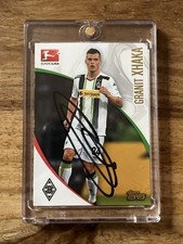 GRANIT XHAKA 🇨🇭 TOPPS CHROME 2014/15 AUTOGRAMM BORUSSIA MÖNCHENGLADBACH