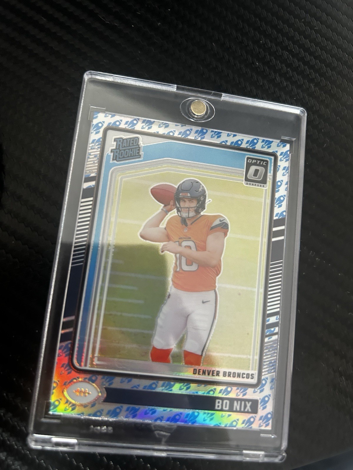 2024 Panini Donruss Optic - Rated Rookie Bo Nix #209 Rocket Prizm (RC)