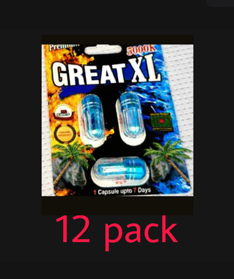 #ad Platinum 24K GREAT XXL TRIO PREMIUM 69 3 PACK X 4 ENHANCERR SUPPLMENT MEN $65.95