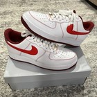 Nike Air Force 1 Low ‘07- White University Red Shoes DA8478-101 Mens - Size 12.5