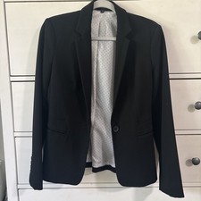 Express Women  s Black Editor Blazer with Button And Pockets Size Sml NWOT