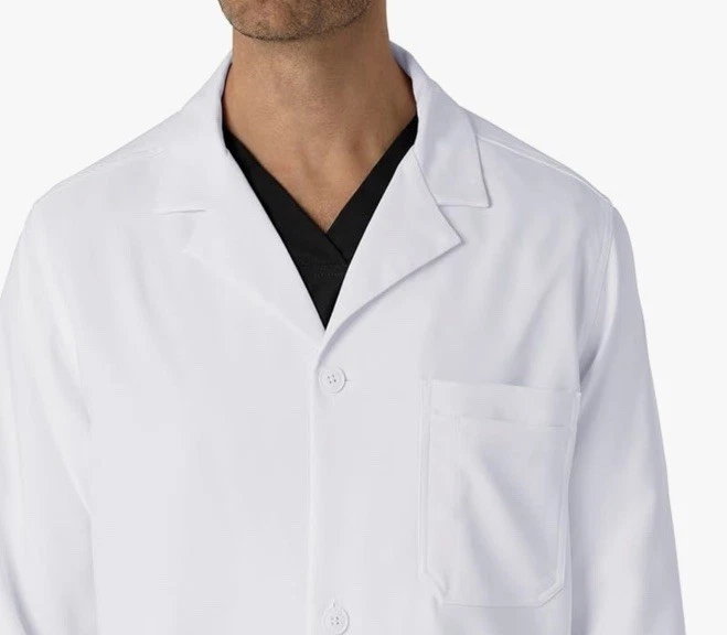 NEW Carhartt Scrubs C73005 Modern Fit Long Lab Coat Medium - Image 4 of 4