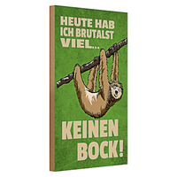 Holzschild Spruch 20X30Cm Heute Habe Ich Brutalst Viel