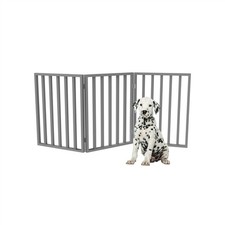 54 x 24 inches Pet Gate Free Standing Wooden FoldingDog Fence 3 Panels