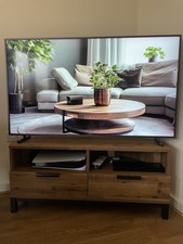 Next Dark Bronx Corner TV Unit – Oak Effect Originally £275