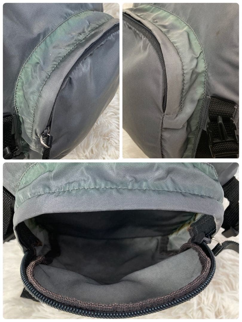 Prada Testo Nylon Drawstring Triangle Logo Backpa… - image 10