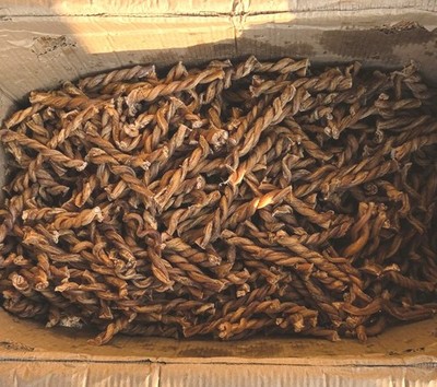 Braided Bully Sticks for Dogs - 6 Inch, 10 Pack, All Natural, Low Odor