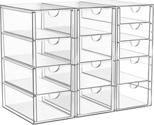 ARSTPEOE Acrylic 13-Drawer Storage  Makeup Organizer for Desk, Bath