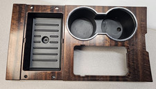 2007-2017 Ford Expedition Center Console Cup Holder Shifter Bezel Wood Grain