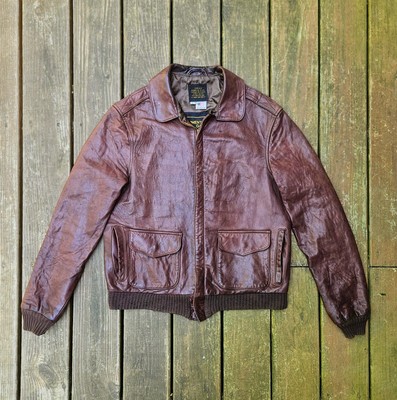 70s AVIREX USA製 A2 レザージャケット サイズ40 Vintage 1970s AVIREX A-2 Leather Flight Bomber Jacket Size 40 Long
