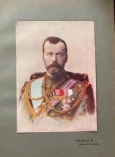 GUERRE 1914-18 Chromolithograph Nicolas II Emperor Of Russia
