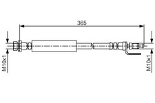 BOSCH Bremsschlauch 1 987 481 703 für FORD TOURNEO V363 CUSTOM FCD TRANSIT FDD