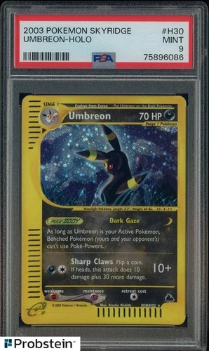 2003 Pokemon Skyridge #H30 Umbreon Holo PSA 9 MINT