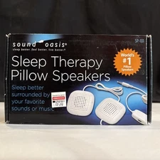 Sound Oasis Sleep Therapy Pillow Speakers SP-101 New Sealed