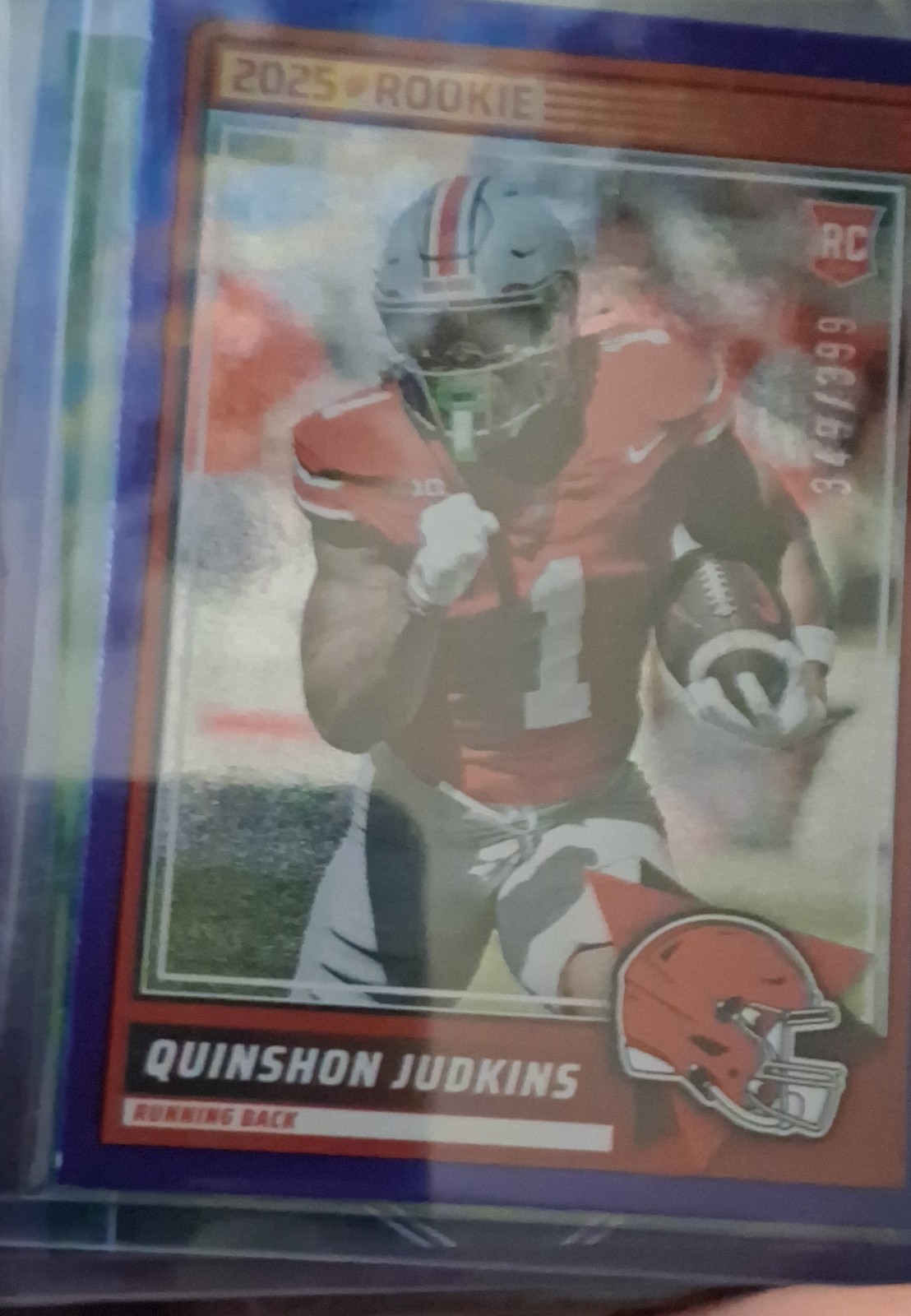 2025 Score - Rookies Quinshon Judkins #38 Blue Dots /399 (RC)