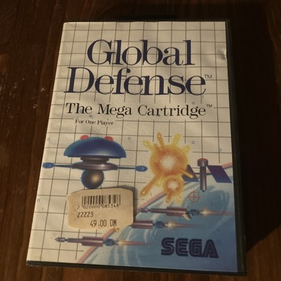 Global Defense - Sega Master System Game - CIB - Good Condition